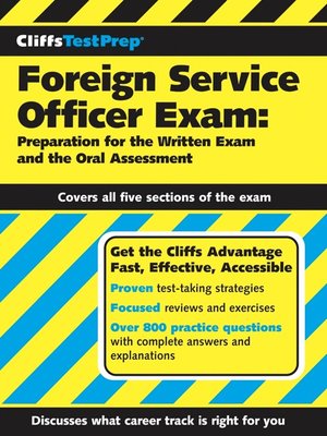 cover image of CliffsTestPrep Foreign Service Officer Exam